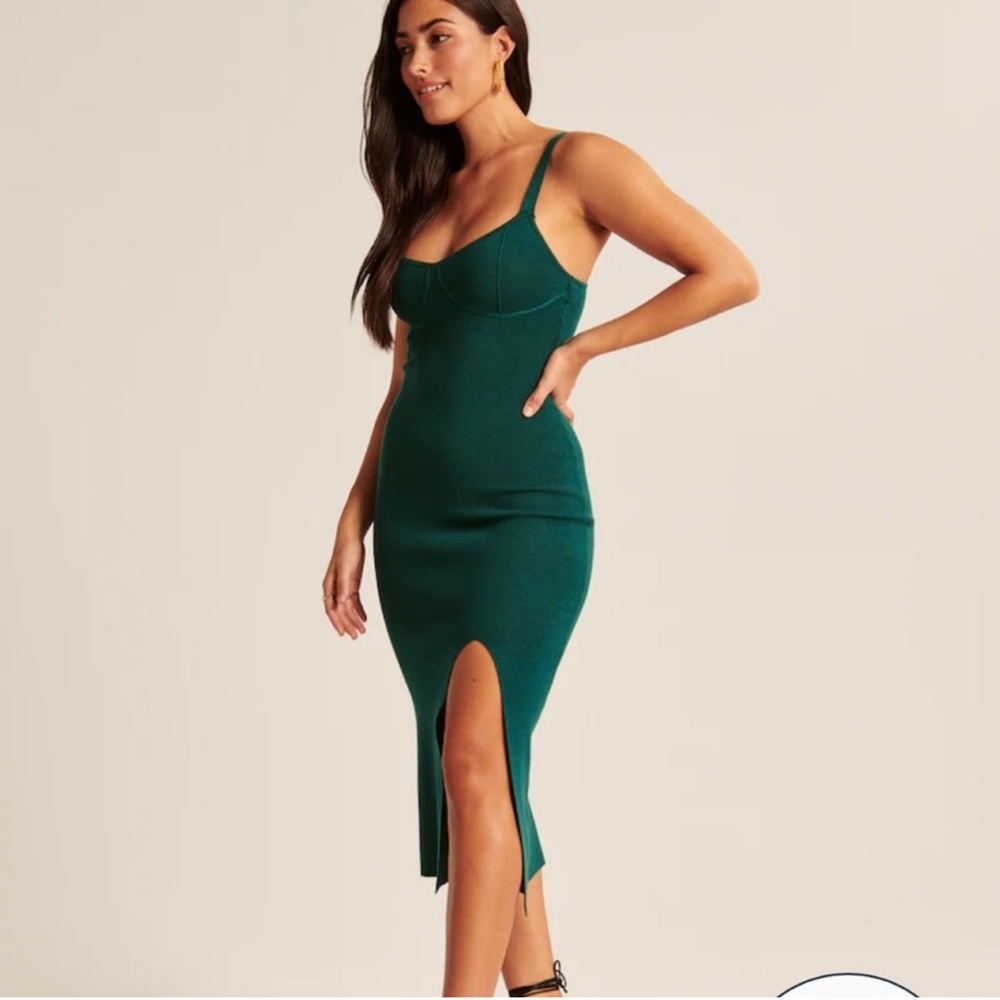 Abercrombie Corset Midi Sweater Dress Size: Small Petite